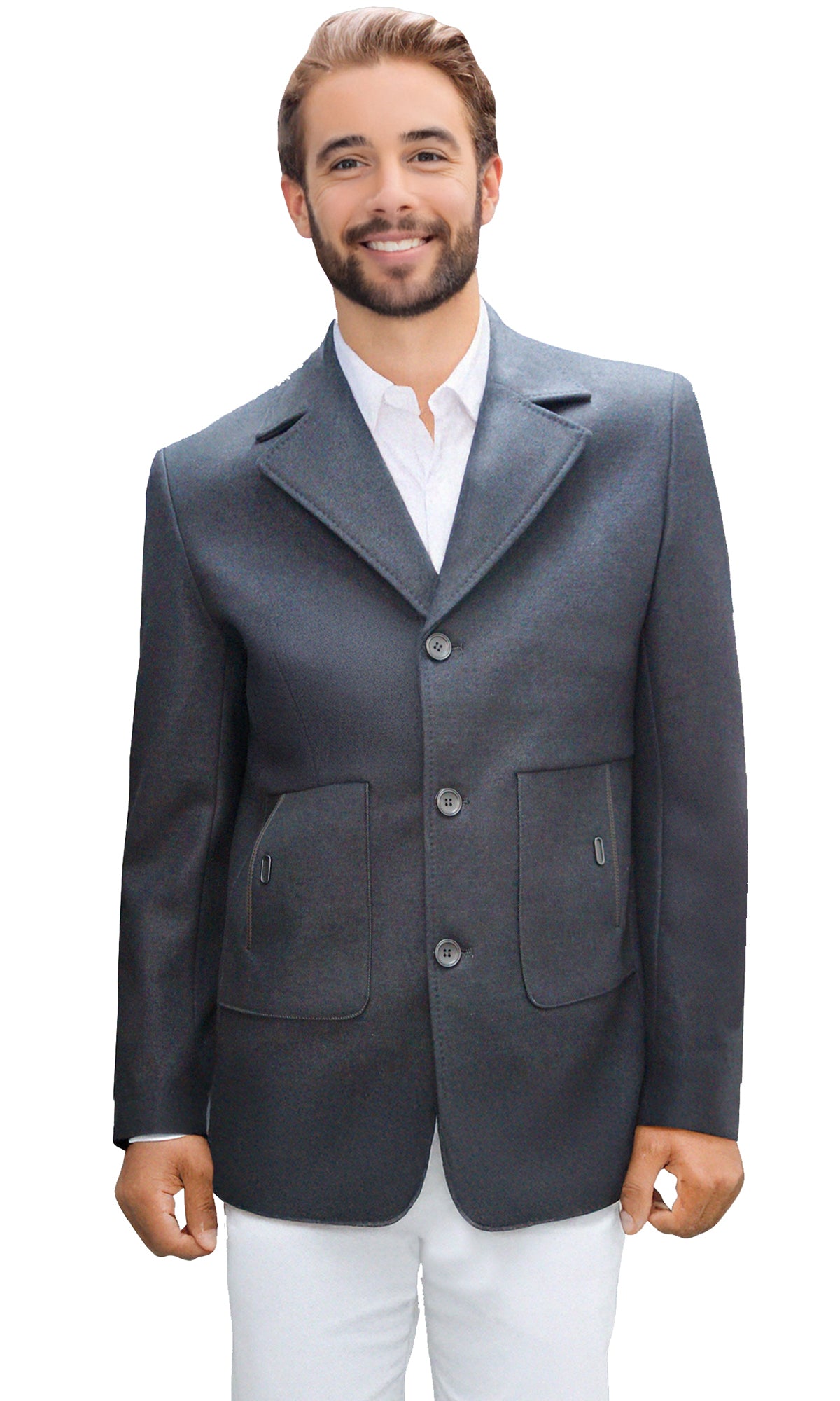 Abrigo con cuello de solapa. MOD. CNA-102