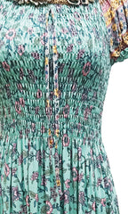 Vestido largo estampado. MOD. CVCW-010