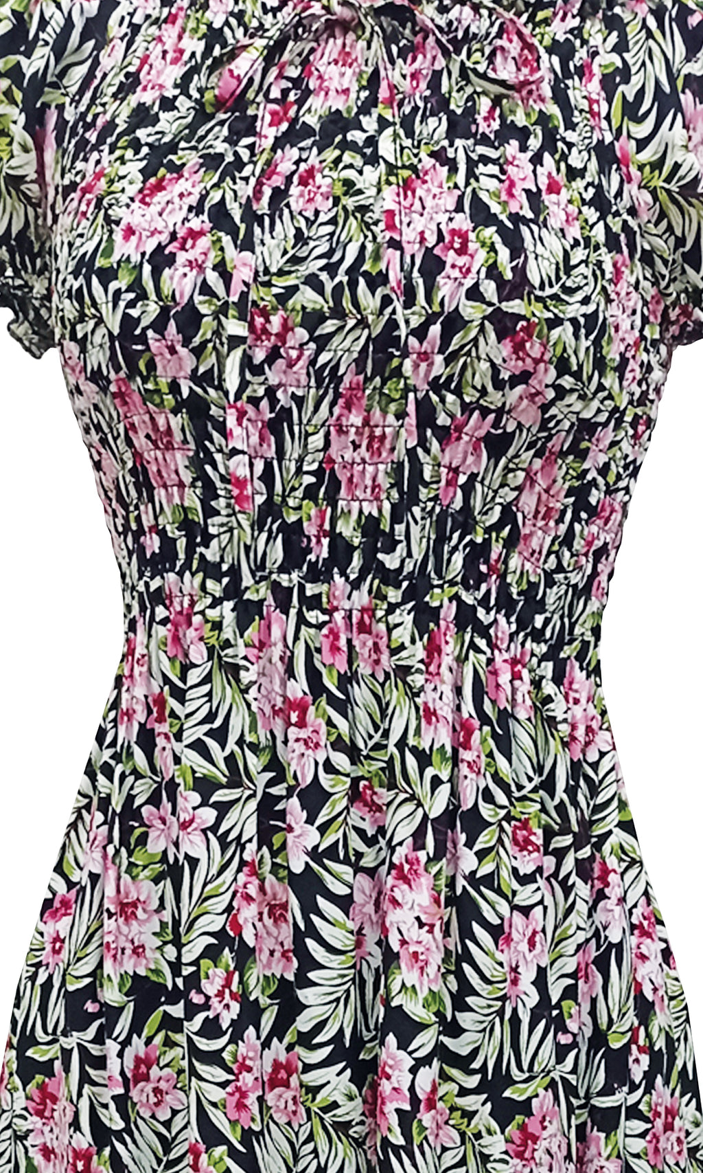 Vestido largo estampado. MOD. CVCW-012