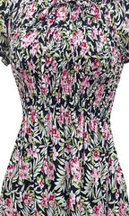Vestido largo estampado. MOD. CVCW-012