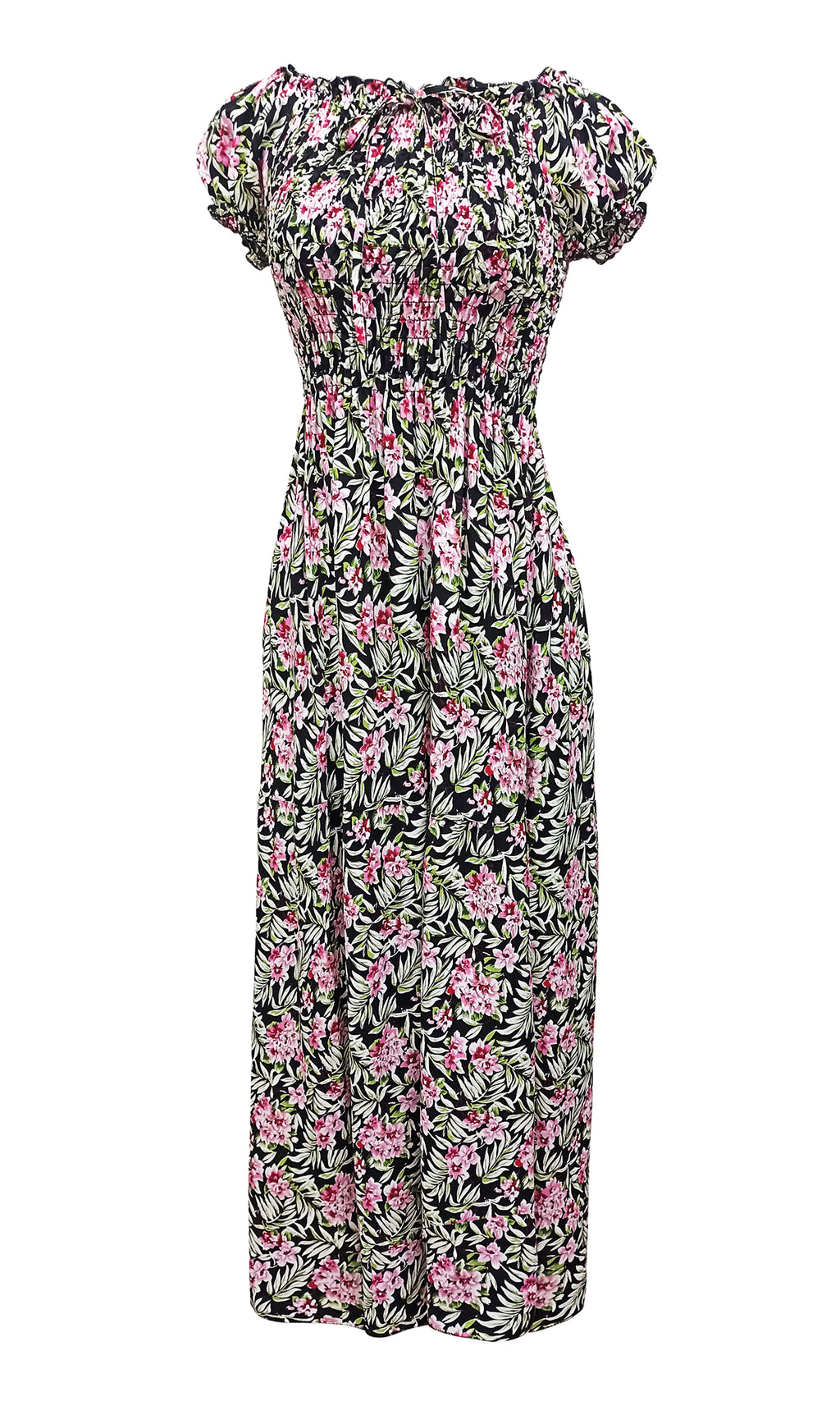 Vestido largo estampado. MOD. CVCW-012