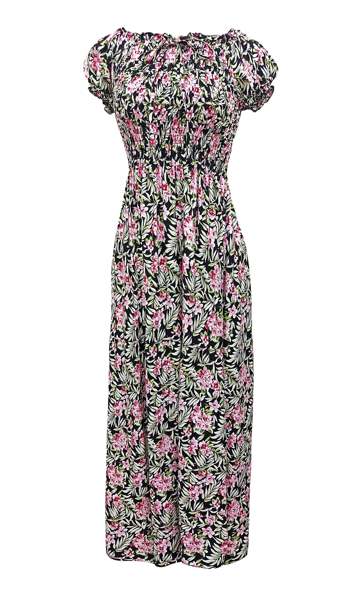 Vestido largo estampado. MOD. CVCW-012