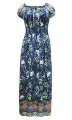 Vestido largo estampado. MOD. CVCW-015