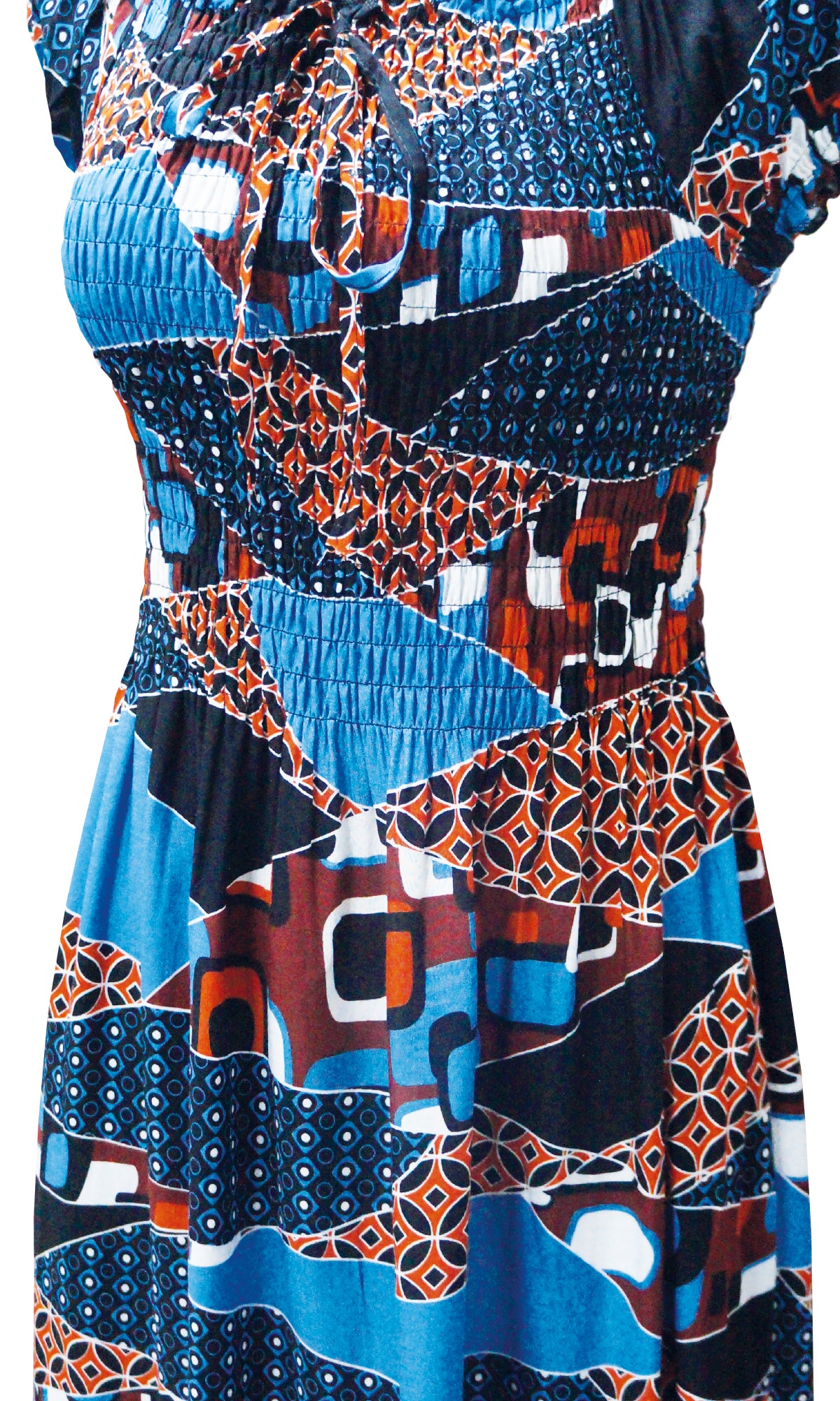 Vestido largo estampado. MOD. CVCW-016