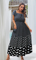Vestido largo estampado. MOD. CVS-001