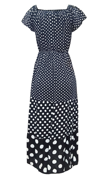 Vestido largo estampado. MOD. CVS-001