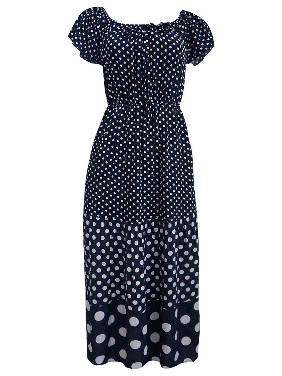 Vestido largo estampado. MOD. CVS-001