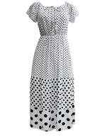 Vestido largo estampado. MOD. CVS-001