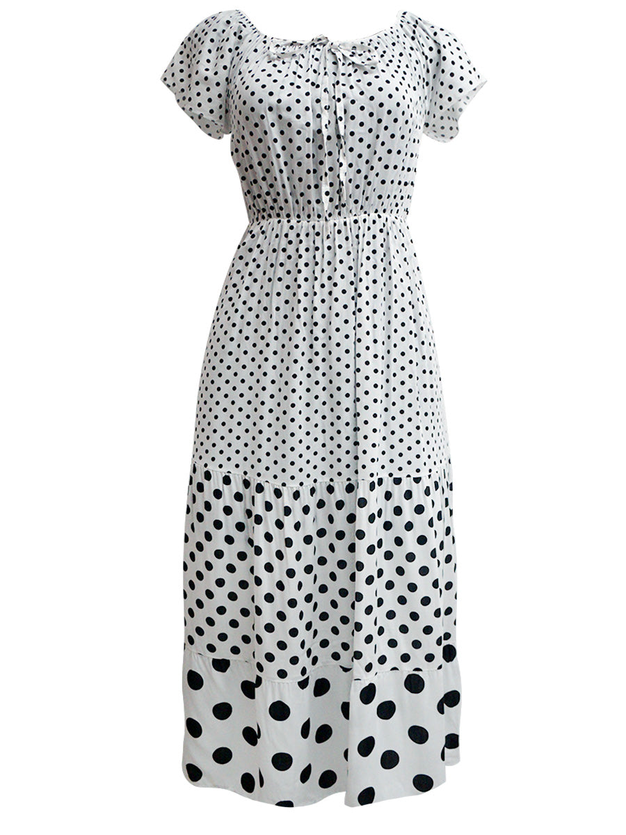 Vestido largo estampado. MOD. CVS-001