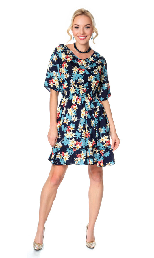 Vestido corto estampado. MOD. CVW-027