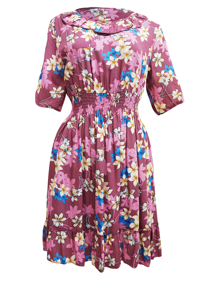 Vestido corto estampado. MOD. CVW-027