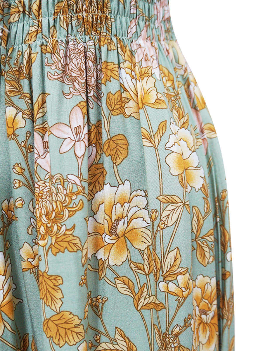 Vestido largo estampado. MOD. CVW-028