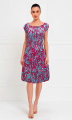 Vestido corto estampado. MOD. CVW-069