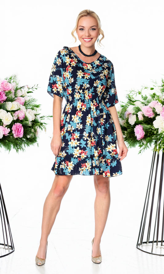Vestido corto estampado. MOD. CVW-027