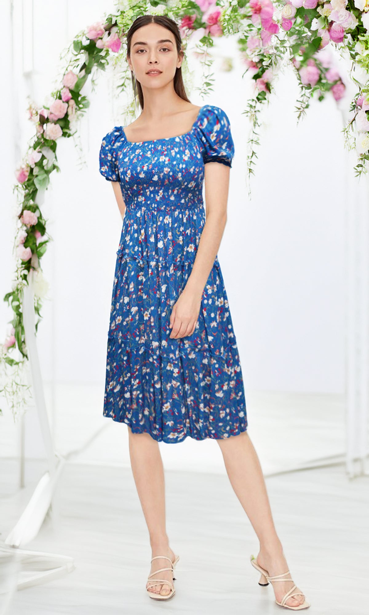 Vestido corto estampado. MOD. CVW-046