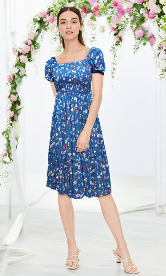 Vestido corto estampado. MOD. CVW-046