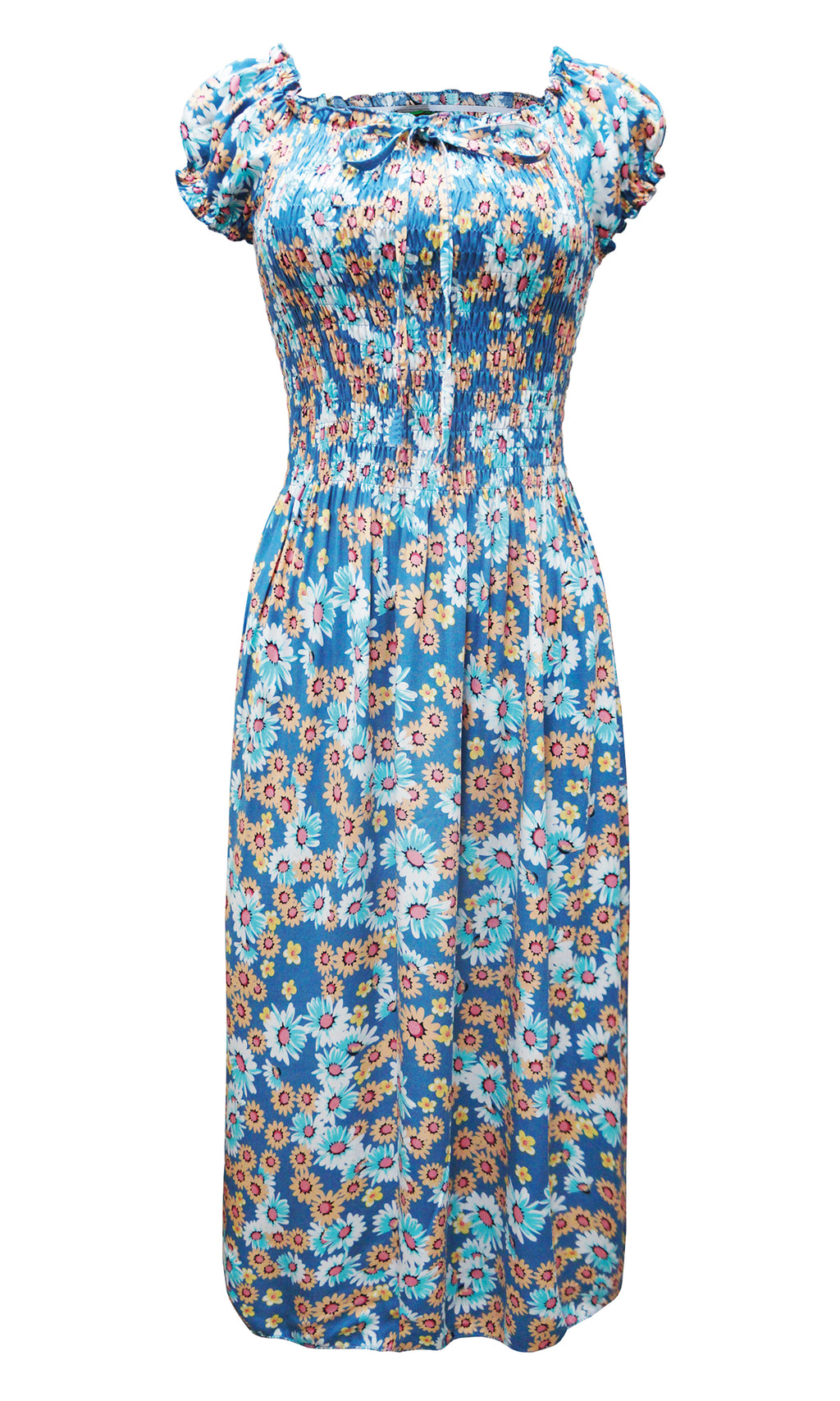 Vestido 3/4 estampado. MOD. CVW-066
