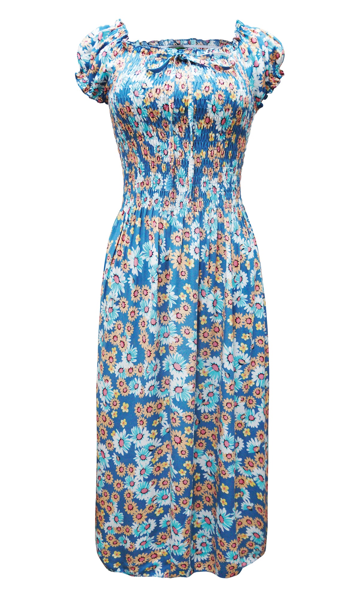 Vestido 3/4 estampado. MOD. CVW-066