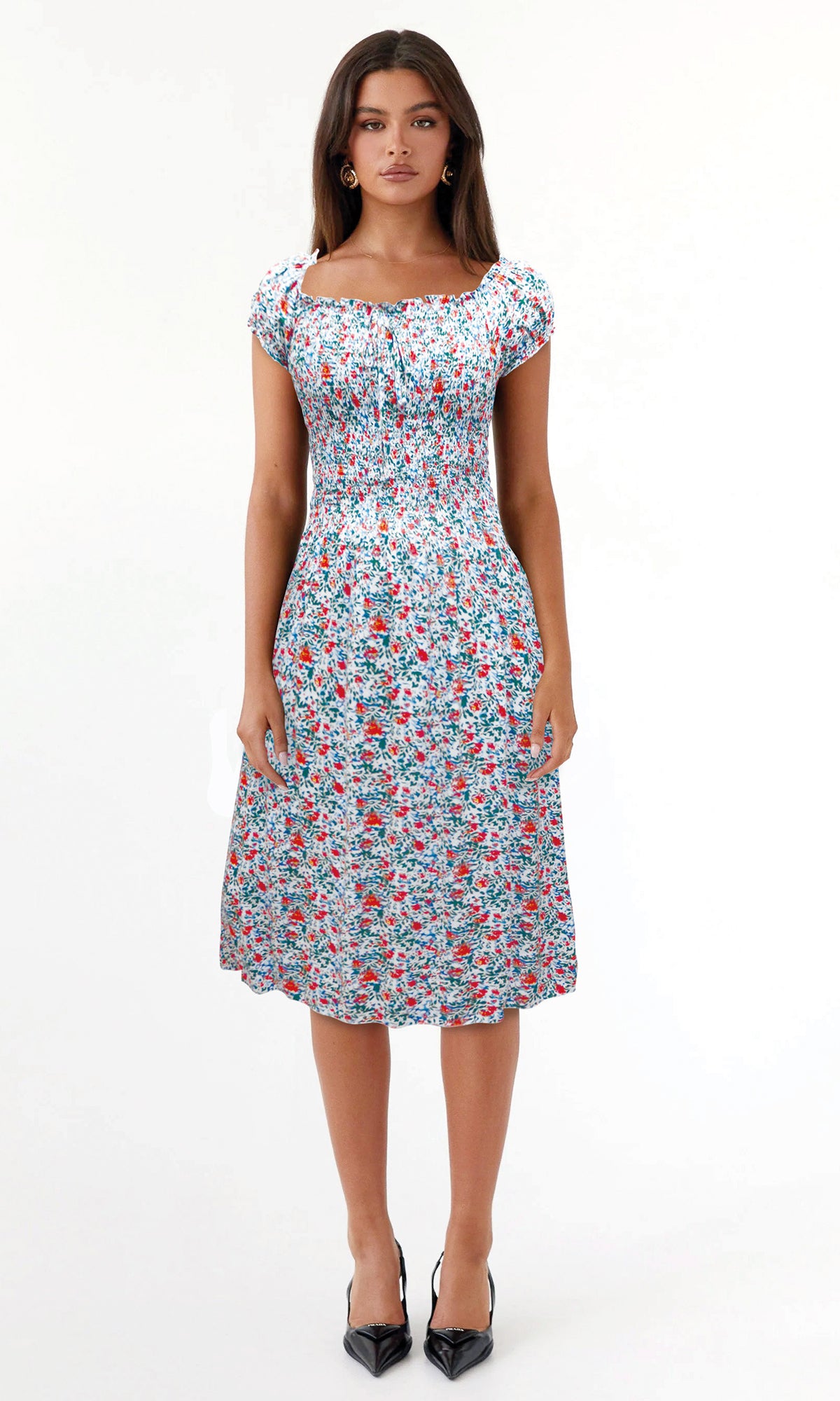 Vestido estampado. MOD. CVW-067