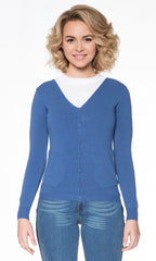 Suéter abierto con bolsas. MOD. DG-050.