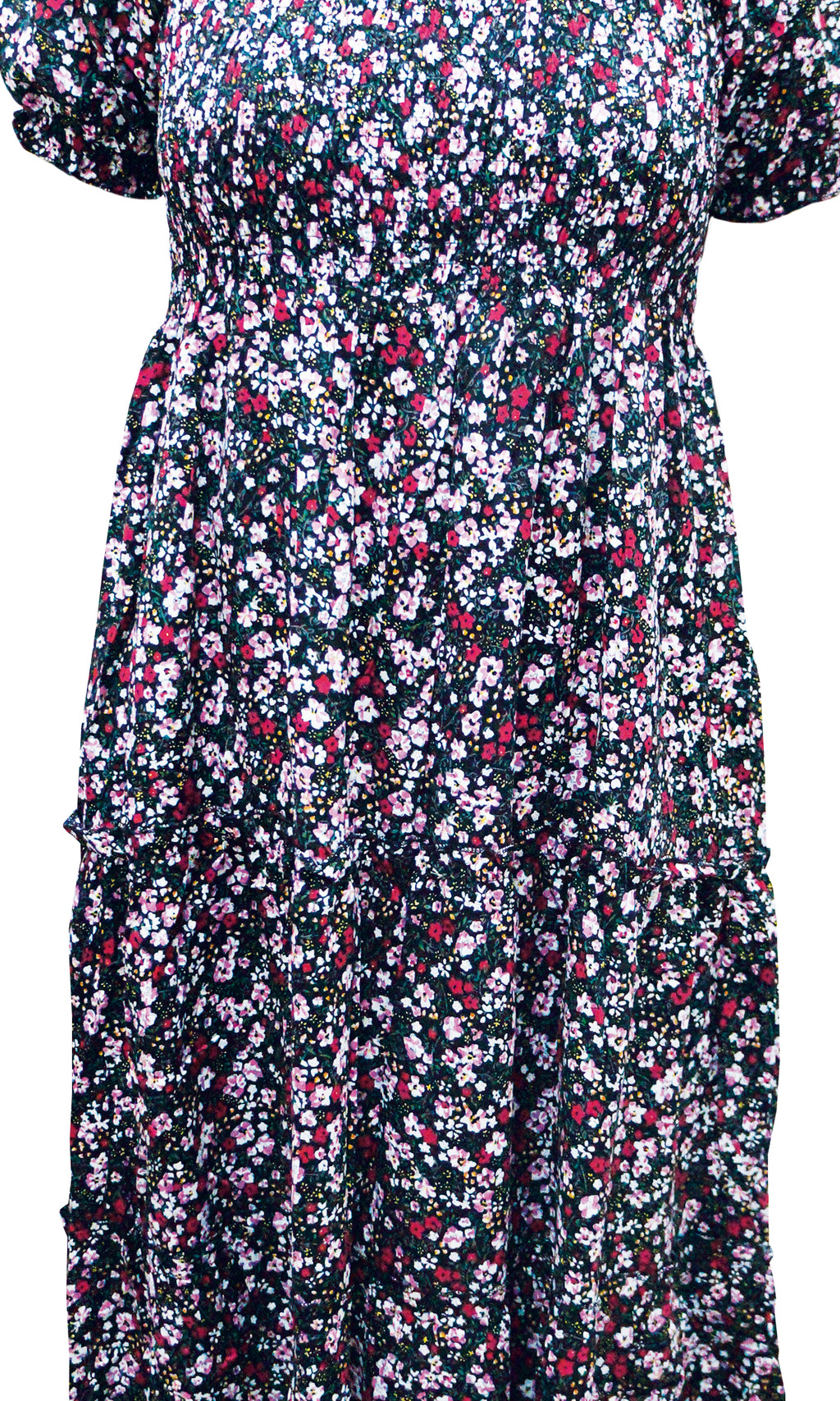 Vestido 3/4 estampado. MOD. DGVW-041