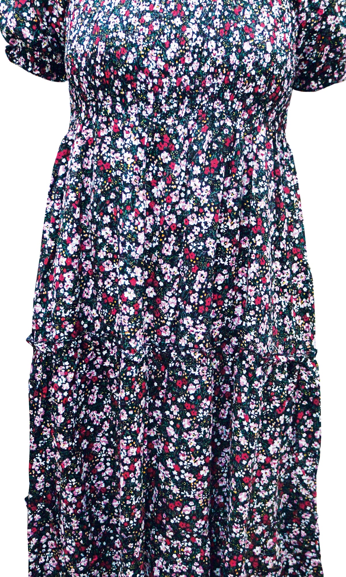 Vestido 3/4 estampado. MOD. DGVW-041