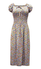 Vestido 3/4 estampado. MOD. DGVW-048