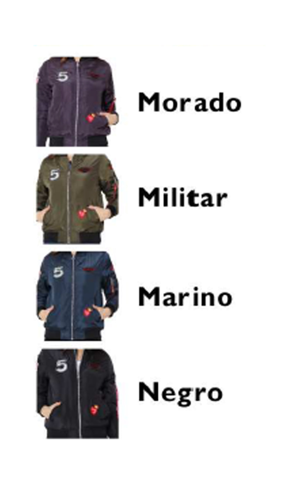 Chamarra bomber. MOD. LBJ-003