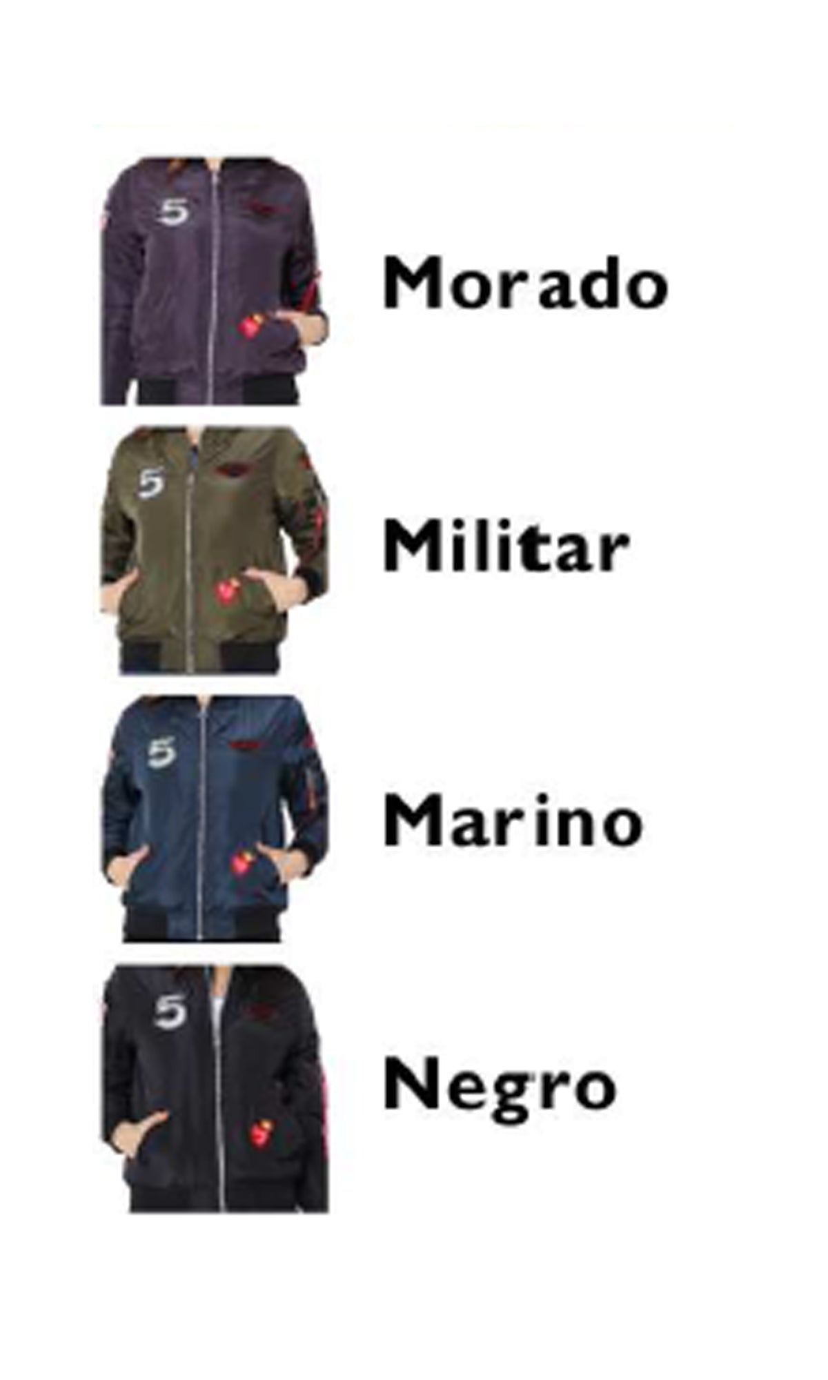 Chamarra bomber. MOD. LBJ-003