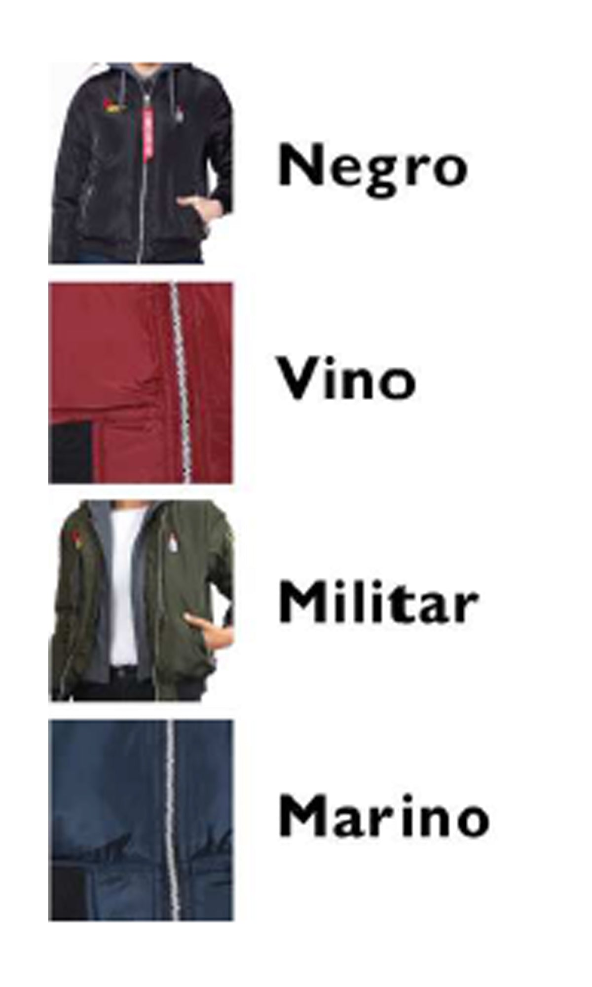 Chamarra bomber con gorro. MOD. LBJ-004