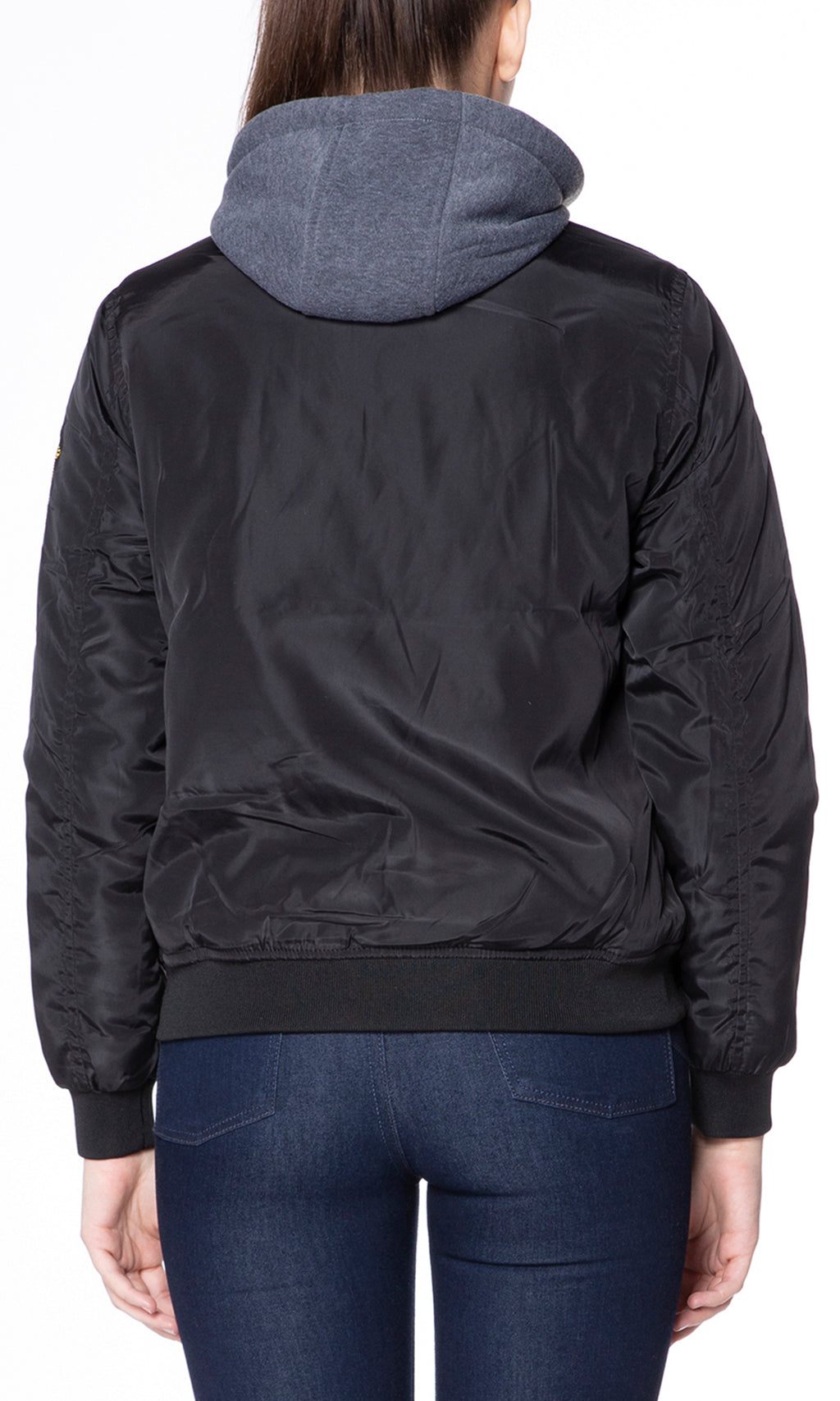 Chamarra bomber con gorro. MOD. LBJ-004