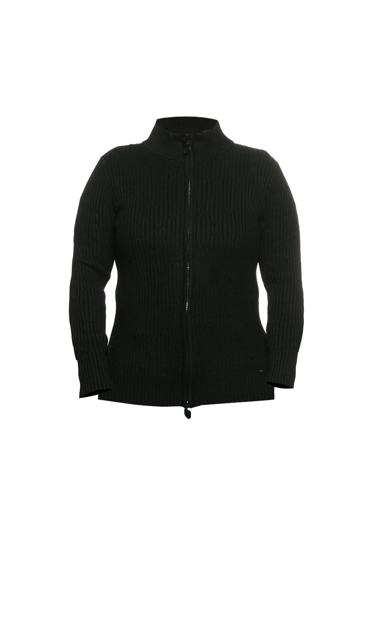Suéter abierto cuello mock. MOD. NS-429.