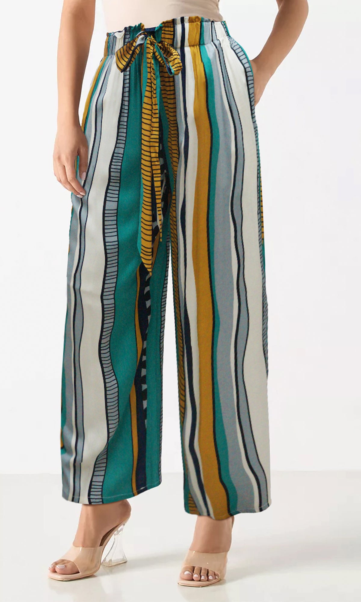 Pantalón con elástico y bolsas. MOD. PCR-035