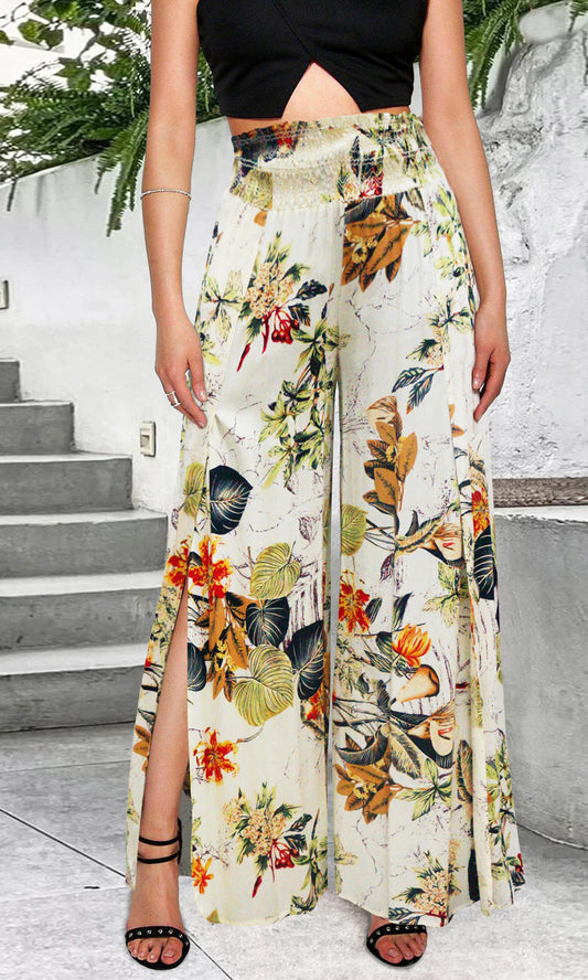 Pantalón estampado con abertuda. MOD. PRDG-001