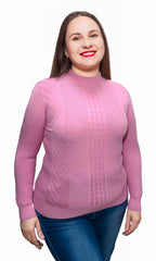 Suéter cerrado con cuello mock. MOD. Q40X-008