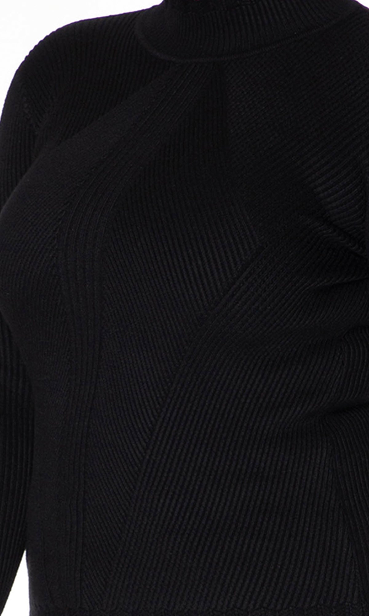 Suéter cerrado con cuello moc. MOD. Q40X-001.