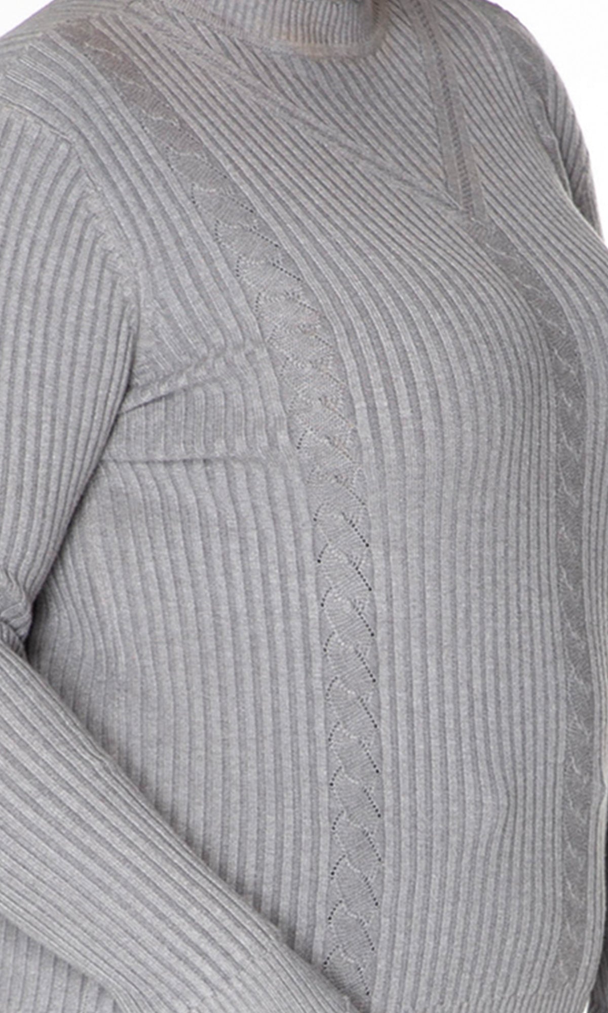 Suéter cerrado cuello mock. Q40X-002