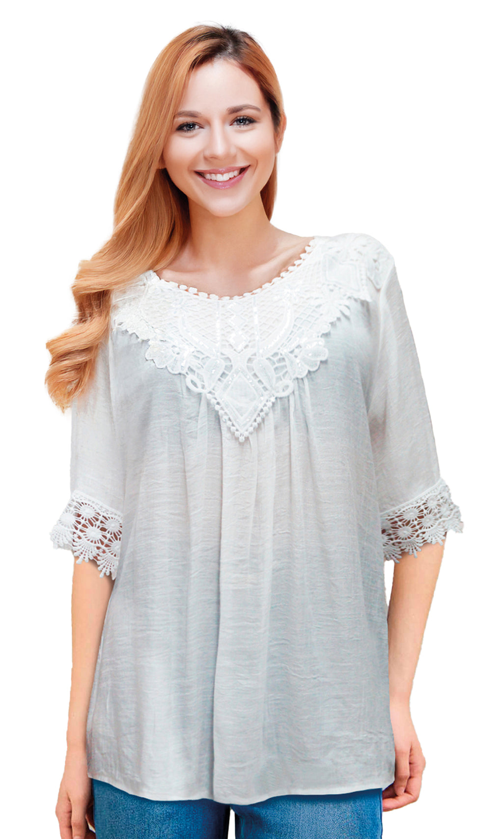 Blusa con aplicación. MOD. RT-172