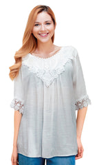 Blusa con aplicación. MOD. RT-172