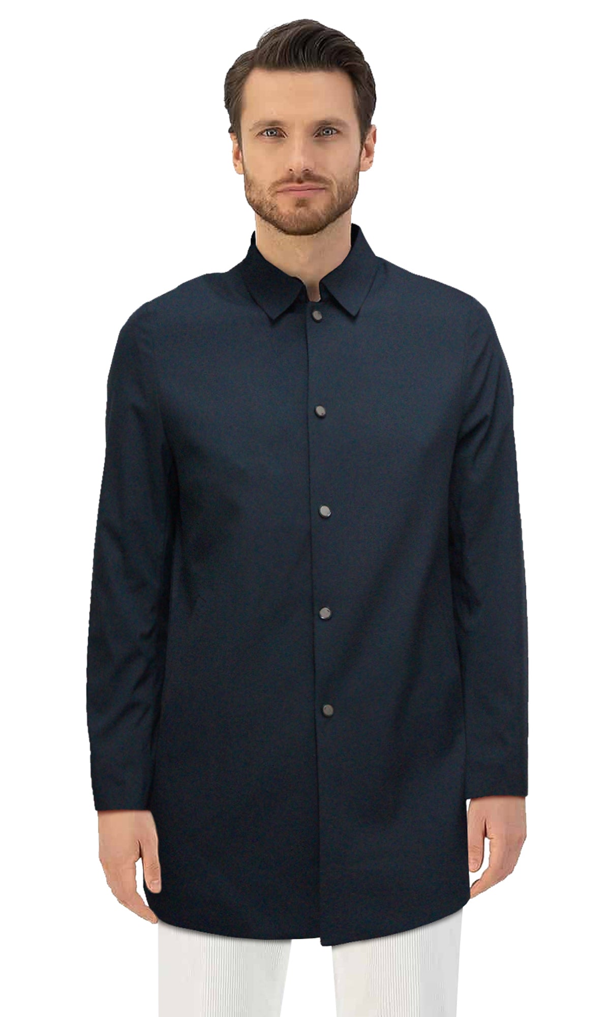 Chamarra rompeviento largo. MOD. RVS-001.