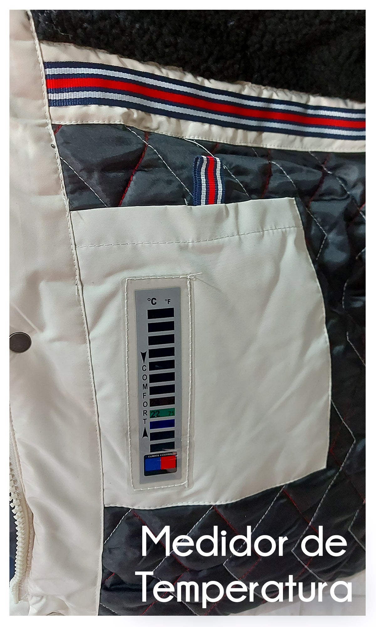 Chamarra térmica con doble bolsa. MOD. XCC-005