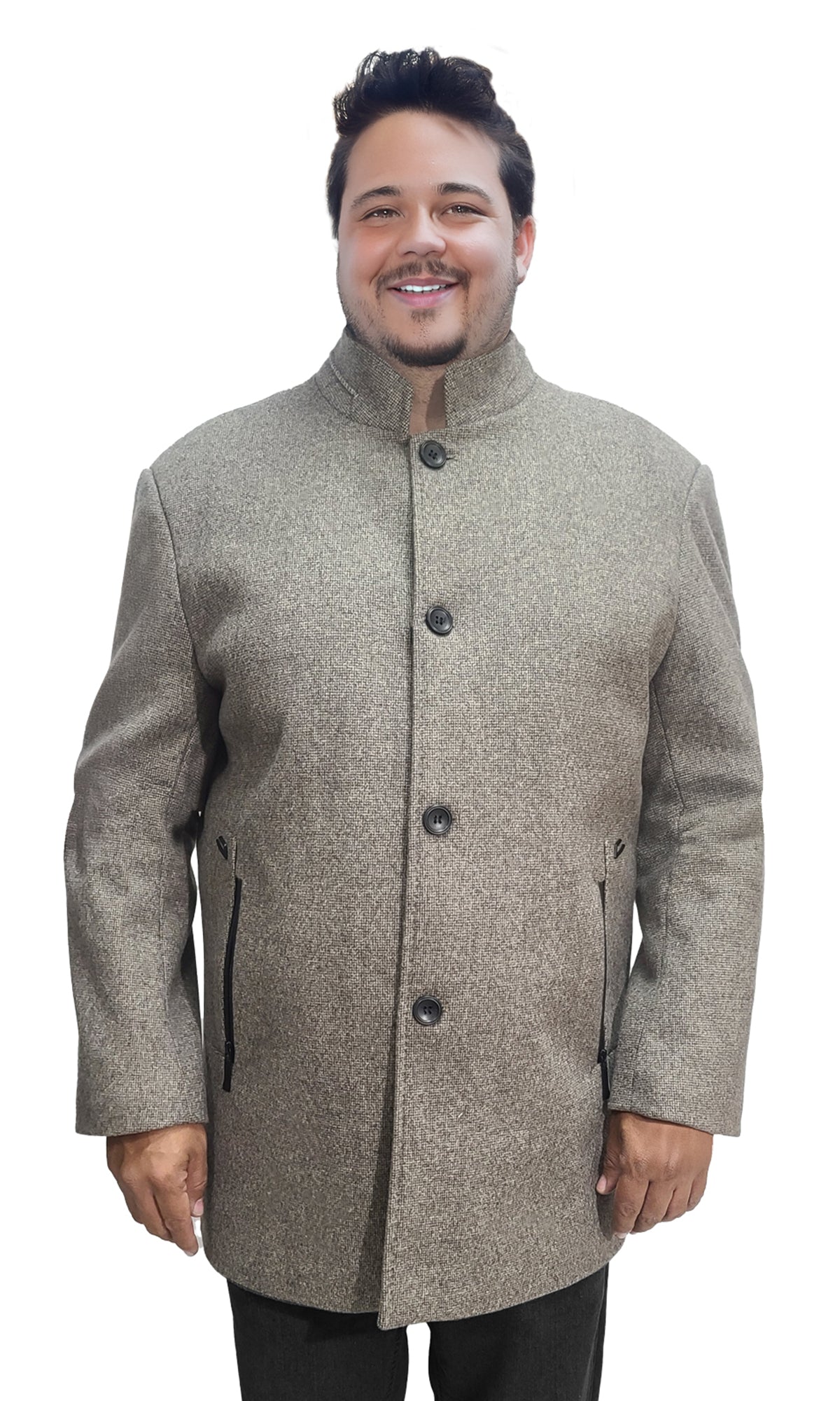 Abrigocon cuello mock. MOD. XCNA-092.