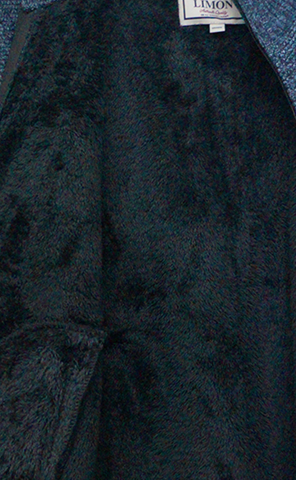 Suéter abierto con forro de peluche. MOD. XBMF-025