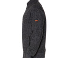 Suéter abierto con forro de peluche cuello mock. MOD. XBMF-028